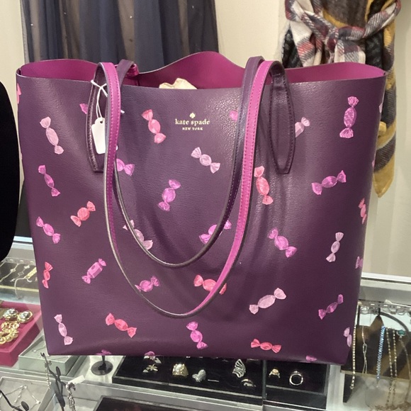 Kate Spade Pink and Purple Candy Tote - Picture 1 of 3